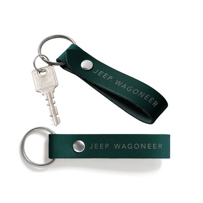 Double Sided Loop Keychain | Full Grain Leather | Made in USA