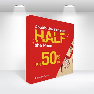 8' Traditional Pop Up Replacement Fabric Backdrop (Frame Not Included)