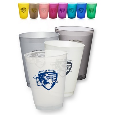 16 oz. Flex Frosted Plastic Stadium Cups