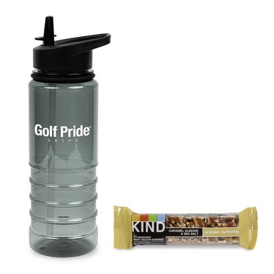 On the Go Sip n' Snack with 25 Oz. Tritan Water Bottle