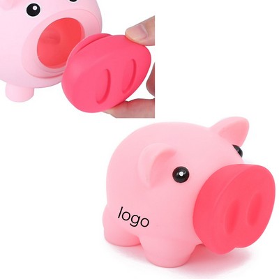 Mini Soft Pig Coin Bank