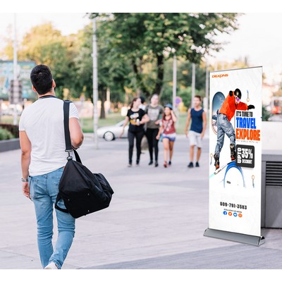 High Quality Retractable Banner Stand Package (47" x 78" )