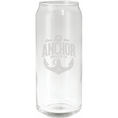 20 Oz. Etched Tall Boy Glass