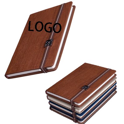 PU Leather A5 Executive Notebook with Elastic Band Closu