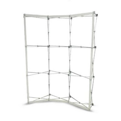 8' x 8' Step and Repeat Fabric Pop Up Straight Display (Hardware only)