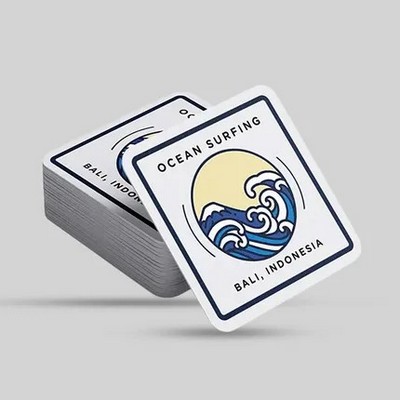 Custom Square Pulpboard Coaster - 3" x 40 pt Matte