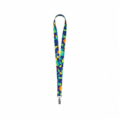 Full Color 3/4" Lanyard Metal Bulldog Clip